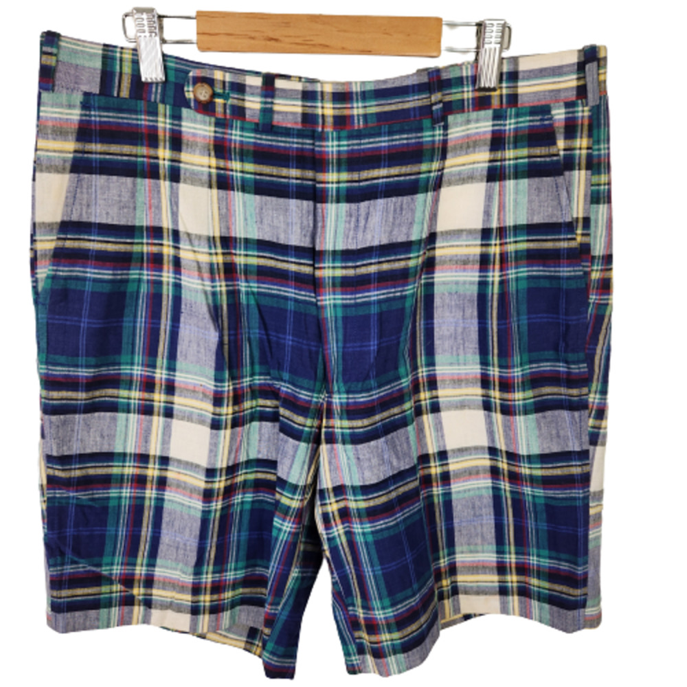 Allen Solly Plaid Golf Shorts 34